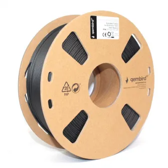 Gembird PLA Filament, Black, 1.75 mm, 1 kg