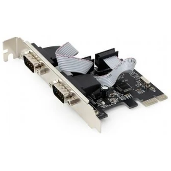 Gembird SPC-22, 2 x Serial ports, PCI-Express, with extra low-profile bracket