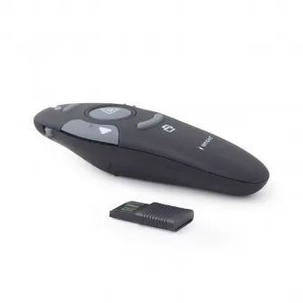 Gembird WP-L-11 Wireless presenter with laser pointer, Wireless 2.4 GHz, Power supply: 1 x AAA battery, up to 10 m, Net weight: 64 g