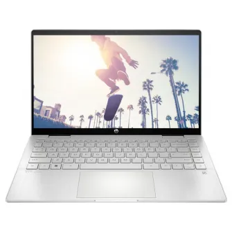 HP Pavilion 14 x360 Natural Silver (14-ek1024ci), 14.0'' FHD (1920x1080) IPS 250 nits Multitouch (Intel Core i5-1335U 10xCore 3.4-4.6 GHz, 8GB (on board) DDR4 RAM, 512GB PCIe NVMe SSD, Intel Iris Xe Graphics, WiFi-6/BT5.3, CR, HDMI, DP, USB-C, 3cell 43Wh,