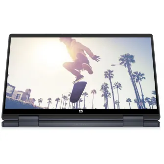 HP Pavilion 14 x360 Space Blue (14-ek2007ci), 14.0'' FHD (1920x1080) IPS 300 nits Multitouch (Intel Core 3 100U 6xCore 1.2-4.7 GHz, 8GB (on board) DDR4 RAM, 512GB PCIe NVMe SSD, Intel Graphics, WiFi-6E/BT5.3, CR, HDMI, DP, USB-C, 3cell 43Wh, 720p HD Webca