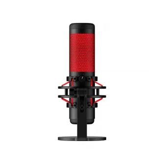 HyperX QuadCast 2 S, Black, Microphone for the streaming, Deep customization with 100+ aRGB LEDs, Anti-Vibration shock mount, Tap-to-Mute sensor with LED indicator, Four selectable polar patterns, Internal pop filter, Built-in headphone jack, Cable length