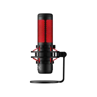 HyperX QuadCast 2 S, Black, Microphone for the streaming, Deep customization with 100+ aRGB LEDs, Anti-Vibration shock mount, Tap-to-Mute sensor with LED indicator, Four selectable polar patterns, Internal pop filter, Built-in headphone jack, Cable length
