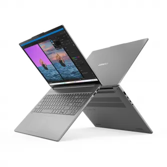 LENOVO IdeaPad Slim 5 16AHP10, Luna Grey/Aluminium, OLED 16'' 2.8K 500nits 120Hz (AMD Ryzen 5 8645HS, 6x Core, 4.3-5.0GHz, AMD Ryzen AI 16 TOPS, 16GB DDR5 (0/2 slots free), 512GB M.2 2242 NVMe (1 slot free), AMD Radeon 760M Graphics, Wi-Fi 6, 80Wh, FHD108