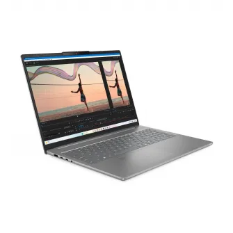 LENOVO IdeaPad Slim 5 16AHP10, Luna Grey/Aluminium, OLED 16'' 2.8K 500nits 120Hz (AMD Ryzen 5 8645HS, 6x Core, 4.3-5.0GHz, AMD Ryzen AI 16 TOPS, 16GB DDR5 (0/2 slots free), 512GB M.2 2242 NVMe (1 slot free), AMD Radeon 760M Graphics, Wi-Fi 6, 80Wh, FHD108