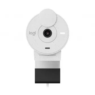 Logitech Brio 300 Full HD webcam, 1080p with auto light correction, noise-reducing mic, and USB-C-  OFF-WHITE - USB - EMEA28-935