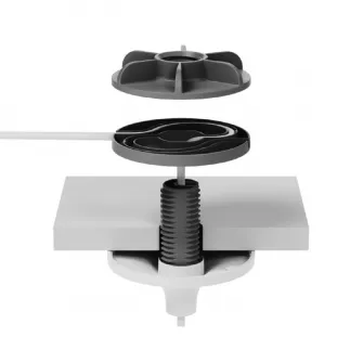 Logitech Rally MIC POD PENDANT MOUNT Ceiling pendant mount for Rally Mic Pod microphones, white