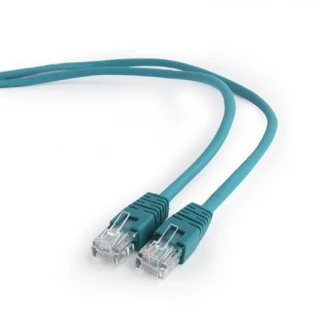 Patch cord cat. 5E PP12-2M/G Green, 2 m, molded strain relief 50u'' plugs