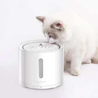 Petkit Eversweet SOLO 2 Smart Pet Drinking Fountain, Capacity 2L, Wireless Pump Design, PETKIT APP via bluetooth, Silent Pump 25dB, Product Size: 185*185*164mm, white