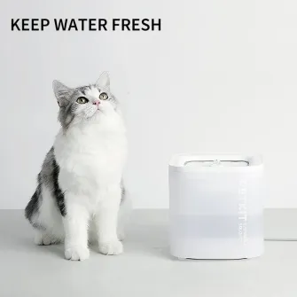 Petkit Eversweet SOLO SE Smart Pet Drinking Fountain, Capacity 1.8L, Wireless Pump Design, Detachable main unit, indicator light for water shortage and working status, Silent Pump 30dB, Product Size: 160*160*158mm, white