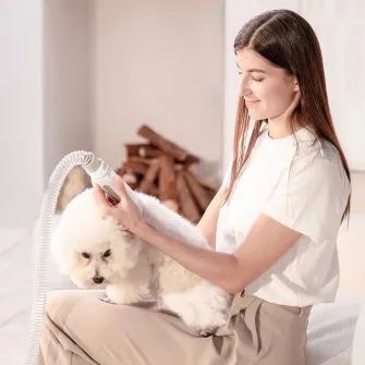 Petkit FurWaker 5-in-1 Pet Grooming Kit, Brushing, trimming and vacuum all at once, 5 professional grooming and vacuum tools, white