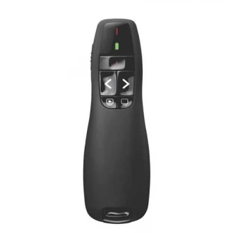Presenter Logitech Wireless R400, Red laser pointer, Intuitive slideshow controls , Up to 15-meter range, Battery indicator