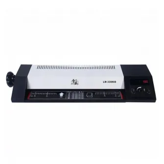 Qsmile LM330iDX A3, Black, Rollers: 2(hot shoe), Reverse, Input width: 330 mm,Speed: 55 cm/min, Min Film thickness: 160(2*80) microns, Max. film thickness: 250(2*125) microns, Min Film size: Credit card size (54*86 mm), Max. Paper size: A3, Max. lam. thic