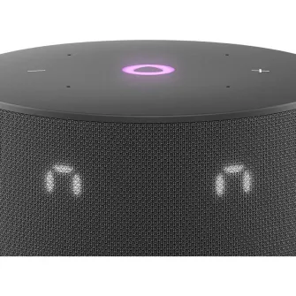 Smart Speaker (YNDX-00027BLK)  Yandex Station MINI 3 with Alisa, Black, LED Display, Smart Home Control Center, No Hub Required, Wi-FI-AC + BT5.0, Alisa Assistant built-in, 12W, Sensor buttons, 3 Microphones