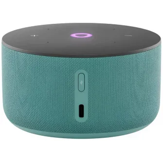 Smart Speaker (YNDX-00027TRQ)  Yandex Station MINI 3 with Alisa, Turquoise, LED Display, Smart Home Control Center, No Hub Required, Wi-FI-AC + BT5.0, Alisa Assistant built-in, 12W, Sensor buttons, 3 Microphones