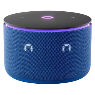 Smart Speaker (YNDX-00059BLU)  Yandex Station MINI 3 Pro with Alisa, Blue, LED Display, Smart Home Control Center, No Hub Required, Zigbee, Wi-FI-AC + BT5.0, Alisa Assistant built-in, 18W, Sensor buttons, 3 Microphones