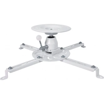 Sunne PRO300S Ceiling/ Bevel Projector Bracket, Ceiling to Projector 135mm, Tilt/Swivel-20°~+20°,  360 rotate max 25kg, universal mounting pattern up to 500mm width, White