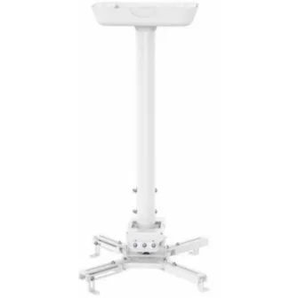 Sunne PRO300XL2 Ceiling/ Bevel Projector Bracket, Ceiling to Projector 820-1200mm, Tilt/Swivel-20°~+20°,  360° Rotate, max 35kg, universal mounting pattern up to 500mm width, White