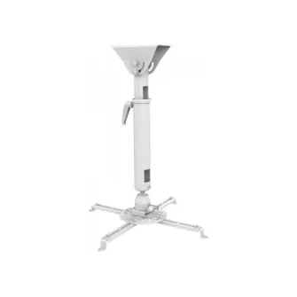 Sunne PRO300XL2 Ceiling/ Bevel Projector Bracket, Ceiling to Projector 820-1200mm, Tilt/Swivel-20°~+20°,  360° Rotate, max 35kg, universal mounting pattern up to 500mm width, White