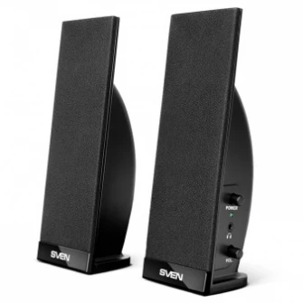 SVEN 230 Black,  2.0 / 2x2W RMS, headphone jack