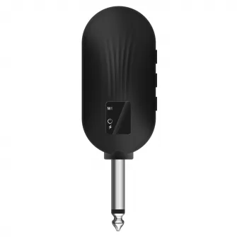 SVEN MK-740, wireless dynamic microphone, Li-Ion 180mAh, 2.4GHz radio / 6.3 mm plug, up to 25 m distance, up to 12 hours, pop filter, black