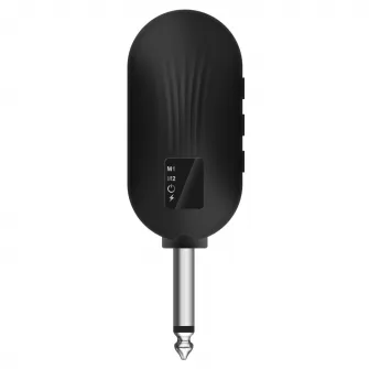 SVEN MK-742, two wireless dynamic microphones, Li-Ion 180mAh, 2.4GHz radio / 6.3 mm plug, up to 25 m distance, up to 12 hours, pop filter, black