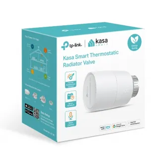 Thermostatic  TP-LINK Kasa KE100, White, Smart Thermostatic Radiator Valve, Hub Required (Kasa Hub KH100), Precise Temperature Control, Powerful Motor, Remote Control, Voice Control, Smart Schedule, Frost Protection, Install It Yourself