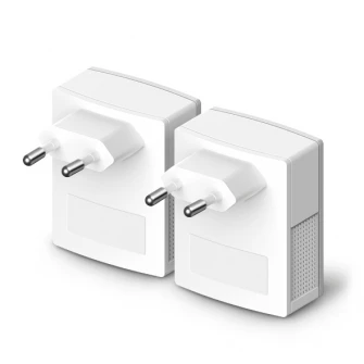 TP-LINK  TL-PA4010 Kit, AV500 Powerline Adapter Starter Kit, Compact Size, 500Mbps Powerline Datarate, 1 Lan Port, Power Socket, HomePlug AV, Green Powerline,  Plug and Play, Pair Button, Range 300 meters in house