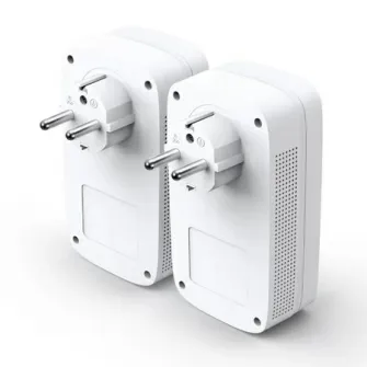 TP-LINK  TL-PA8030P Kit, AV1300 Powerline Adapter Starter Kit with AC Passthrough, 1300Mbps Powerline Datarate, 3 Gigabit LAN Port, Green Powerline, Pair Button, Range 300 meters in house