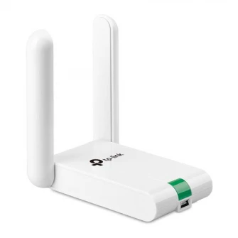TP-LINK TL-WN822N  N300 Wireless USB Adapter, 300 Mbps on 2.4GHz, 802.11n/g/b, High Gain, elegant desktop housing,  USB extension cable, 2 fixed antennas
