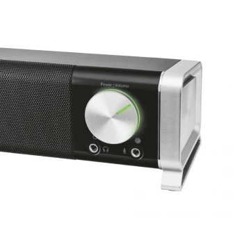 Trust Asto Soundbar for PC & TV, 12W, Black