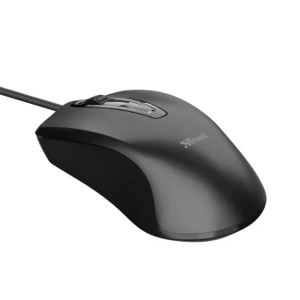 Оптическая мышь Trust Carve, 1200 dpi, 3 кнопки, USB, черная