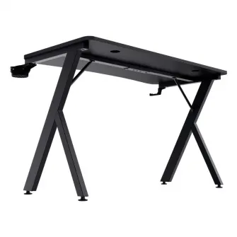 Trust Gaming Desk GXT 700 Omnius, 120x60cm desk, Steel frame, anti-scratch top layer with carbon look, cup and headphone holders, black