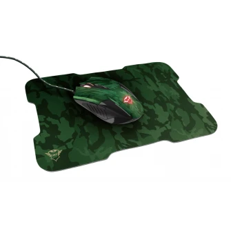 Trust Gaming GXT 781 Rixa Camo Mouse  Mouse Pad, 800–3200 dpi, 6 чувствительных кнопок, светодиодная подсветка с эффектом дыхания в 4 цветах, 1,8 м USB, камуфляж