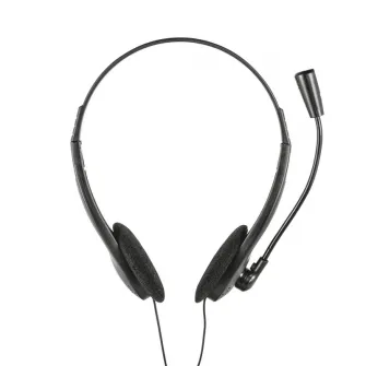 Trust Primo Chat Headset for PC and laptop, On-ear Stereo headphones, Omnidirectional microphone, 70 Hz - 20000 Hz, 3.5mm, Cable length 180 mm, 48g, Black