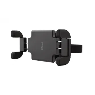 Trust Rheno Phone And Tablet Headrest Car Holder, Universal car holder for phones and tablets to attach to your headrest, Adjustable fixing clamp firmly holds most phones and tablets (115-228mm wide)