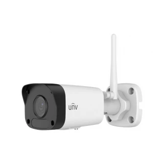 UNV IPC2122SR3-F40W-D, BULLET 2Mp WiFi, 1/2,7 CMOS, фиксированный объектив (4 мм), ИК-диапазон: до 30 м, ICR, 1920x1080:20 кадров/с, Ultra 265/H.265/H.264/MJPEG, тройной поток, MicroSD, сброс, DWDR, IP67, HLC, DC12V