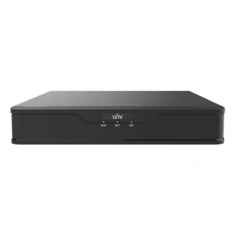 UNV NVR301-08E2-P8, 8-ch, 1 SATA interface, 8 PoE, Incoming Bandwidth 80Mbps, 4 x 1080P@30 / 2 x 4MP@30 / 1 x 4K@30, 1x LAN, Audio In/Out, Mini 1U, H.265&4K