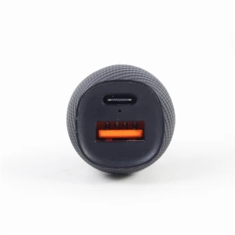 USB Car Charger - TA-U2QC3-CAR-02, 2-port USB car fast charger, Type-C PD, 18 W, black