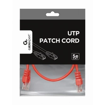 UTP Cat.5e Patch cord, 0.25m, Red