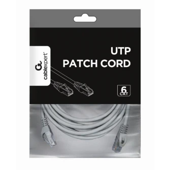 UTP Cat6 Patch cord, 5 m, Grey