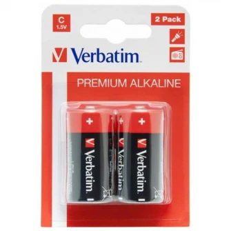 Verbatim Alcaline Battery  C, 2pcs