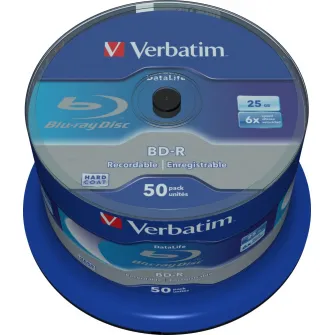 Verbatim BD-R SL Datalife 25GB 6X 50PK SPL NoID