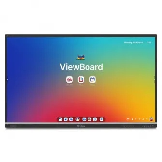 ViewSonic IFP6551, EDUCATION - Powerful Multimedia Learning, EDLA - Google Play Market,  65''(3840x2160), 50 multi-point touch, 7H, 400nits, 16GB RAM/128GB Storage, Android 14, OPSx1, Wi-Fi slotx1, HDMI-INx4, HDMI-OUTx1, VGAx1, DPx1, SPDIFx1, USB-Ax5,USB-