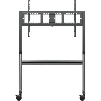 VIEWSONIC VB-STND-009, Gray, Mobile Slim Trolley Cart Stand for ViewSonic 55'' to 98'' ViewBoard Interactive Displays and Presentation Displays, Wall mount bracket: 150kg Max