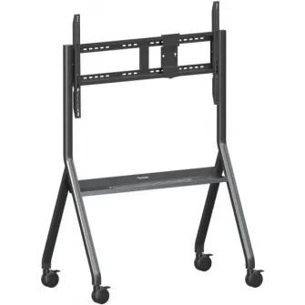 VIEWSONIC VB-STND-009, Gray, Mobile Slim Trolley Cart Stand for ViewSonic 55'' to 98'' ViewBoard Interactive Displays and Presentation Displays, Wall mount bracket: 150kg Max