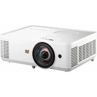 WXGA Projector  VIEWSONIC PS502W DLP 3D, Short throw, 1280x800, SuperColor, 15000:1, 4000Lm, 12000hrs (Eco), VGA, HDMI x 2, 16W Mono Speaker, White, 2.87kg