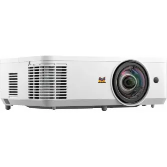 WXGA Projector  VIEWSONIC PS502W DLP 3D, Short throw, 1280x800, SuperColor, 15000:1, 4000Lm, 12000hrs (Eco), VGA, HDMI x 2, 16W Mono Speaker, White, 2.87kg