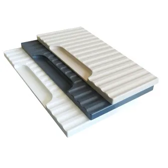 Set bucatarie Colt cu soft-close si fronturi MDF Badenmob, seria Space, 300/250cm, Crem, montaj reversibil