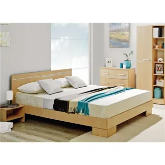Promo Set Pat Ambianta Bravo 1.6m Cremona + Saltea ortopedica Ambianta Somneo Lux 160x200x22